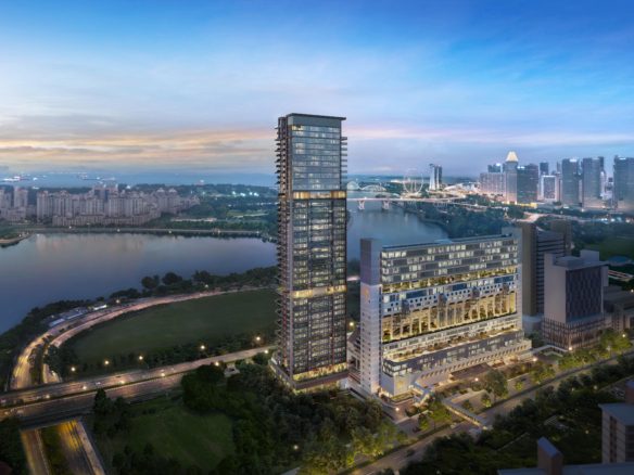 Aurea_External_2 — Aurea Condo Building At Night